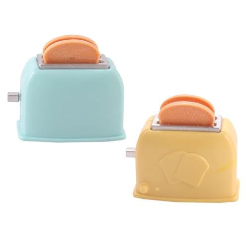 Kisangel 2 Stück Toaster Modell Farbige Küchenaccessoires für Puppenhaus Szenen Realistisches für Dekoration Kisangel 2 Stück Toaster Modell Farbige Küchenaccessoires für Puppenhaus Szenen Realistisches für Dekoration von Kisangel