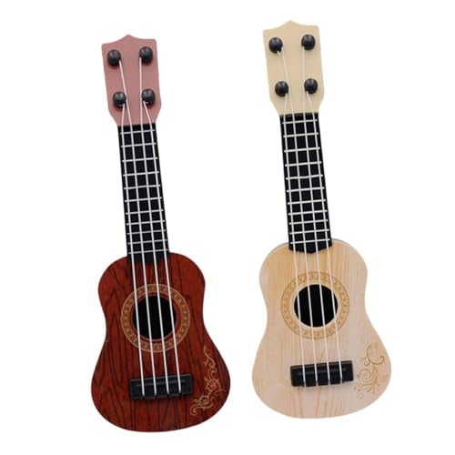 Kisangel 2 Stück Ukulele Kinderinstrumente Kindermusikinstrument Ukulele-Modell für Kleinkinder Musikalisches Lernspielzeug für Musikinstrumente für Plastik von Kisangel