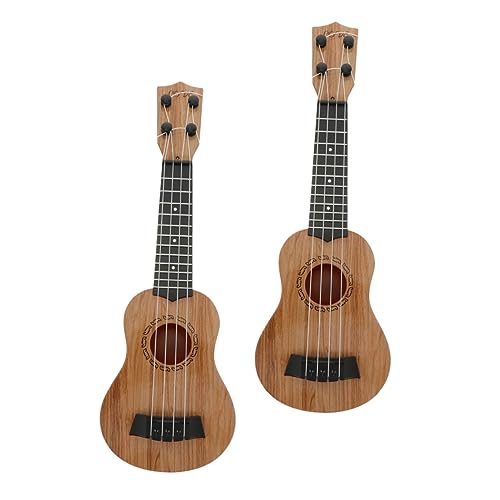 Kisangel 2 Stück Ukulele Realistische Musikinstrumente für Frühe Bildung Sicher für Anfänger und Raumdekoration von Kisangel