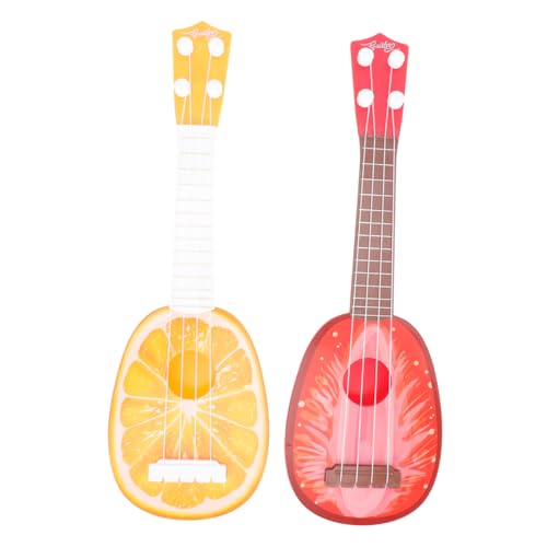 Kisangel 2 Stück Ukulele für Kindgerechtes Musikinstrument Realistische Gitarre aus Kunststoff für Anfänger Fördert Musikalische Interesse Kreativität Kisangel 2 Stück Ukulele für Kindgerechtes Musikinstrument Realistische Gitarre aus Kunststoff für Anfänger Fördert Musikalische Interesse Kreativität von Kisangel