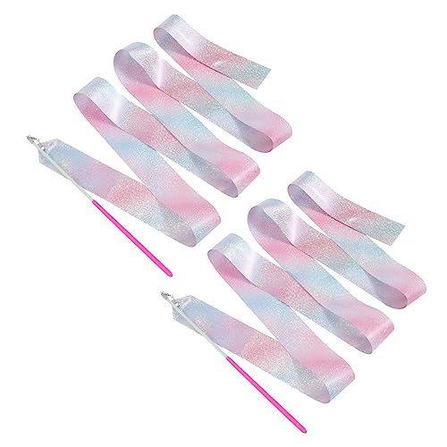 Kisangel 2 Stück -bänder Trikots Für Mädchen Fitnessstudio Für Menschen Ballett-Band-Stick Lotard Reifen Barren Gymnastikband Gymnastikbänder Bänder Tanzen Rosa Polyester Kisangel 2 Stück -bänder Trikots Für Mädchen Fitnessstudio Für Menschen Ballett-Band-Stick Lotard Reifen Barren Gymnastikband Gymnastikbänder Bänder Tanzen Rosa Polyester von Kisangel