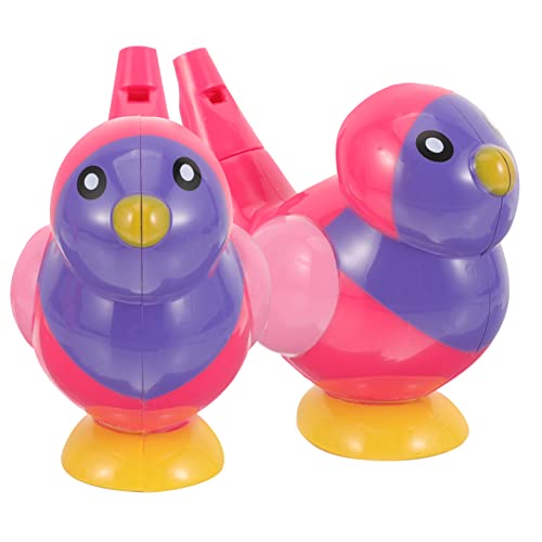 Kisangel 2 Stück pfeifen Vogelpfeifen klein lautes Pfeifen Zugpfeife für Kinderpfeife Cartoon-Pfeife- kleine Spielsachen Abs Rosy von Kisangel