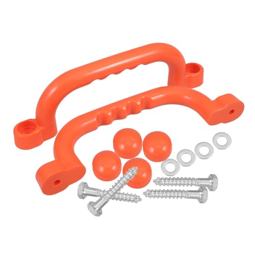 Kisangel 2 Stück rutschfeste Sicherheitsgriffe aus Kunststoff für Outdoor Haltegriffe für Spielplatzgeräte Klettergerüste und Spielhäuser Orangefarben Kisangel 2 Stück rutschfeste Sicherheitsgriffe aus Kunststoff für Outdoor Haltegriffe für Spielplatzgeräte Klettergerüste und Spielhäuser Orangefarben von Kisangel