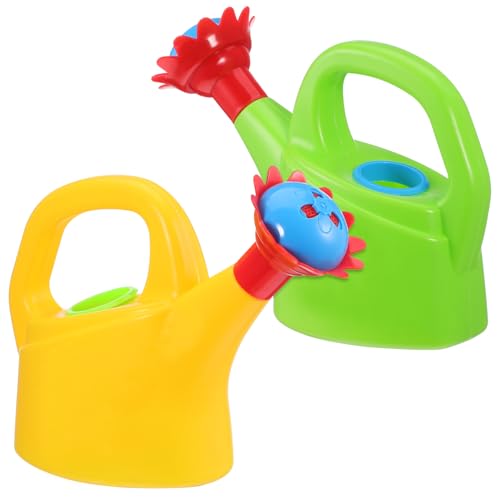 Kisangel 2 Stücke Bewässerung Kunststoff Bewässerung Wasserkocher Spielzeug Mit Blume Geformt Auslauf Für Kinder Strand Pädagogisches Spielzeug von Kisangel