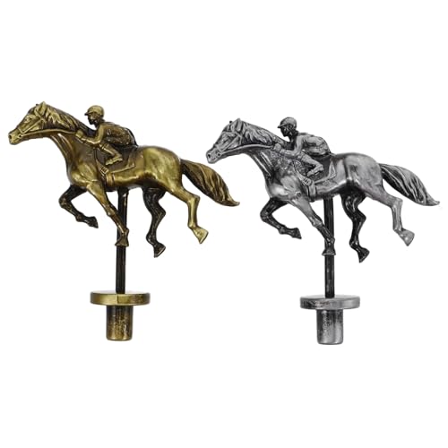 Kisangel 2 Stücke Horse Racing Brettspiel Horse Racing Horse Racing Spiele Statue Legierung von Kisangel