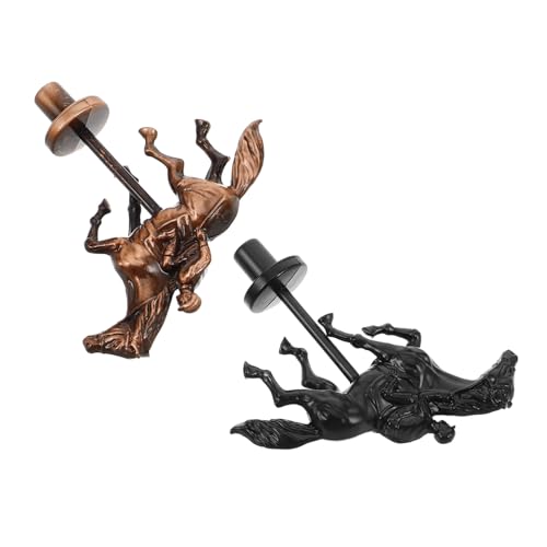Kisangel 2 Stücke Horse Racing Spiele Legierung Statue Horse Racing Horse Racing Brettspiel von Kisangel
