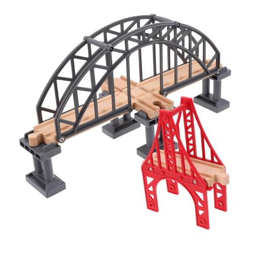 Kisangel 2 Stücke Zug Track Brücke Zug Eisenbahn Zubehör Holz Kisangel 2 Stücke Zug Track Brücke Zug Eisenbahn Zubehör Holz von Kisangel