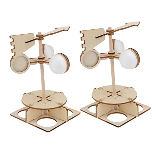 Kisangel 2 Stücke lustiges zusammenbauspielzeug Fun Toy entwicklung STEM Toy Science and Education Toy Lustiges Kinderspielzeug zum Zusammenbauen des Windanzeigers Emulsion von Kisangel