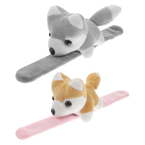 Kisangel 2 stücke Stofftier Slap Armband Spielzeug Niedlichen Hund Slap Bands Plüsch Armbänder Für Kinder Cartoon Tier Snap Armbänder Für Geburtstag party Favor Kisangel 2 stücke Stofftier Slap Armband Spielzeug Niedlichen Hund Slap Bands Plüsch Armbänder Für Kinder Cartoon Tier Snap Armbänder Für Geburtstag party Favor von Kisangel