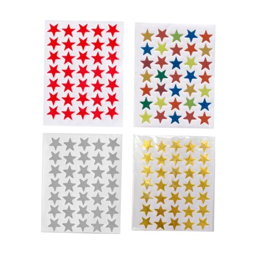 Kisangel 20 Packungen Pentagramm Aufkleber Bunte Pentagramm Aufkleber Geschenkaufkleber Für Rot von Kisangel