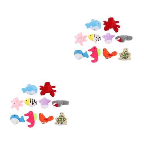 Kisangel 20 Stck Teiliges Meerestiere Fingerpuppen Set aus Kleine Bunte Tierfiguren mit und Beinen Kindgerechtes Erzählspielzeug für Junge Mädchen und Hohe Handpuppen von Kisangel