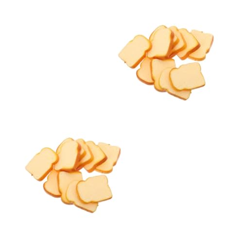 Kisangel 20 Stck. Realistische Fake Toastscheiben für Küchen und Bäckerei Dekoration für Party Deko Rollenspiel und Kreative Ausstellungen von Kisangel