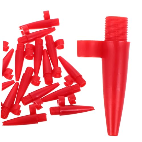 Kisangel 20 Stück Aufblasdüse Pumpenadapter Ersatzdüsen für Luftpumpen Zubehör für Luftkompressoren Luftpumpendüsen Zubehör für Luftpumpen Zubehör Luftpumpe Reifeninflatordüse Plastik rot von Kisangel