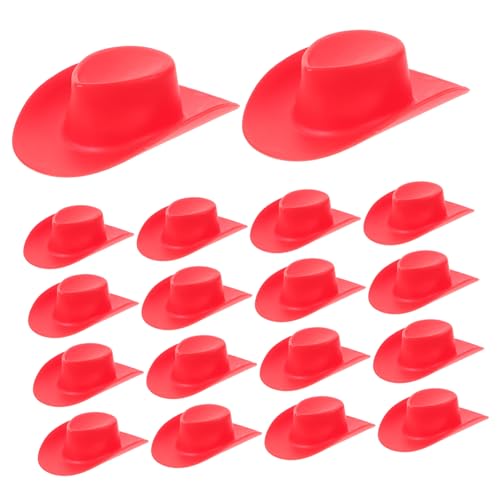 Kisangel 20 Stück Cowboyhutspielzeug Hut Für Puppen Puppenhüte Miniaturhüte Für Partys Kleiner Cowboyhut Miniaturhut Kleine Hüte Zum Basteln Mini-hüte Mini-Sachen Mini-Hut Plastik Rot Kisangel 20 Stück Cowboyhutspielzeug Hut Für Puppen Puppenhüte Miniaturhüte Für Partys Kleiner Cowboyhut Miniaturhut Kleine Hüte Zum Basteln Mini-hüte Mini-Sachen Mini-Hut Plastik Rot von Kisangel