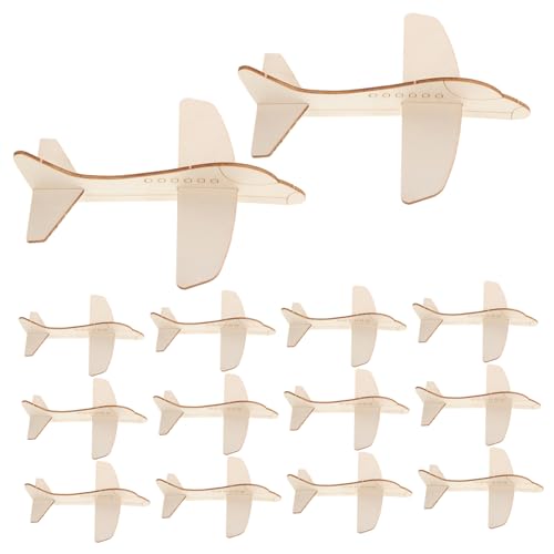 Kisangel 20 Stück DIY-Flugzeuge Aus Holz Zum Basteln: Bemalen Von Mini-holzflugzeugen Für Zuhause Und Unterwegs – Holzflugzeugmodelle Für Spielende Kinder von Kisangel