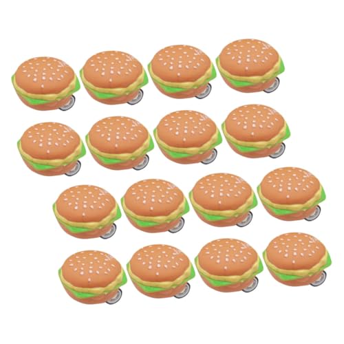 Kisangel 20 Stück Hamburger Rückzugwagen spielzeuge Auto kinderspielzeug spielsachen Auto zurückziehen Spielzeugautos ziehen Autospielzeug zurück Plastik von Kisangel