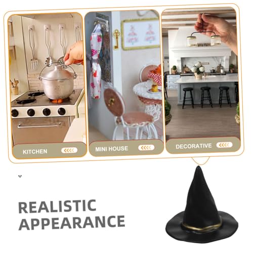Kisangel 20 Stück Hexenhüte aus Realistisch Gestaltete Halloween Deko Kleine Witch Hats für Diy Bastelprojekte Puppenhaus Möbel Vielseitig für Party und Kostümaccessoires Kisangel 20 Stück Hexenhüte aus Realistisch Gestaltete Halloween Deko Kleine Witch Hats für Diy Bastelprojekte Puppenhaus Möbel Vielseitig für Party und Kostümaccessoires von Kisangel