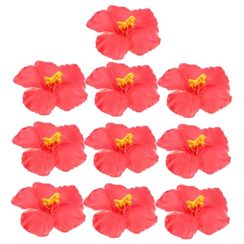 Kisangel 20 Stücke Realistische Faux Hibiscus Blumen Künstliche Tropische Tisch Dekorationen Für Hawaiian Party Hochzeit Geburtstag von Kisangel