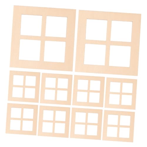 Kisangel 20 Stück Maßstab Wiederverwendbare Puppenhaus Fensterrahmen für DIY Mini Haus Dekoration Kreative Bastelprojekte Kisangel 20 Stück Maßstab Wiederverwendbare Puppenhaus Fensterrahmen für DIY Mini Haus Dekoration Kreative Bastelprojekte von Kisangel