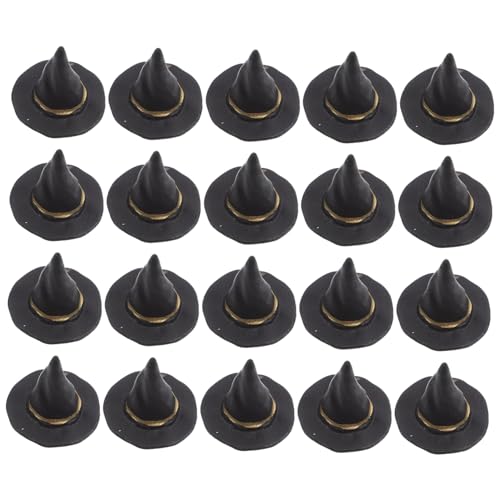 Kisangel 20 Stück Mini Hexenhüte für Halloween Dekoration Kleine Bastelhüte für Weinflaschen Puppenhaus und DIY Projekte Kisangel 20 Stück Mini Hexenhüte für Halloween Dekoration Kleine Bastelhüte für Weinflaschen Puppenhaus und DIY Projekte von Kisangel
