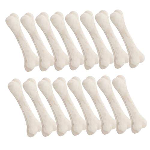 Kisangel 20 Stück Mini-knochenmodell Deko Mini-Knochen Zum Basteln Knochenfüller Skelett Mini-Skelette Winzige Skelette Falsche Knochen Miniatur-Skelett Harz Beige von Kisangel
