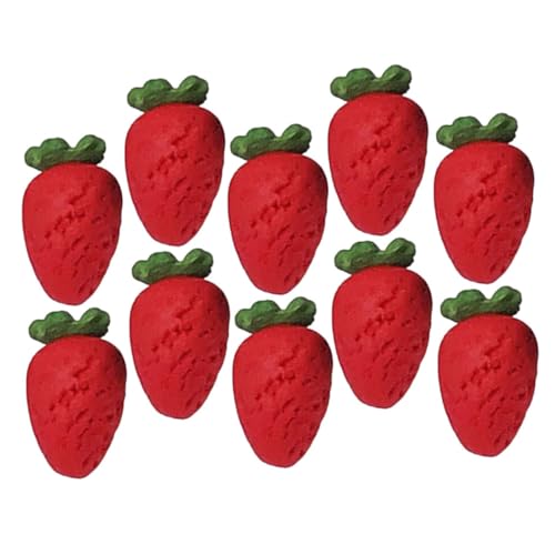 Kisangel 20 Stück Miniatur Erdbeeren für Puppenhaus Realistische Früchte für Dekoration Fotografie und Spielzeugzubehör Kisangel 20 Stück Miniatur Erdbeeren für Puppenhaus Realistische Früchte für Dekoration Fotografie und Spielzeugzubehör von Kisangel