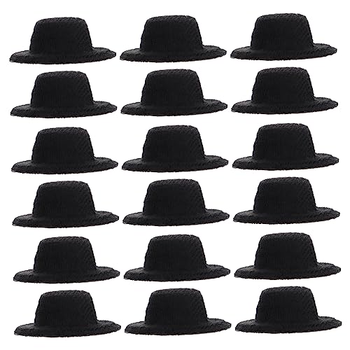 Kisangel 20 Stück Miniatur Hüte für Puppen Teiliges DIY Formelle Hüte für Puppenhaus Schwarze Jazzhüte für Kreative Bastelprojekte und Rollenspiele Kisangel 20 Stück Miniatur Hüte für Puppen Teiliges DIY Formelle Hüte für Puppenhaus Schwarze Jazzhüte für Kreative Bastelprojekte und Rollenspiele von Kisangel