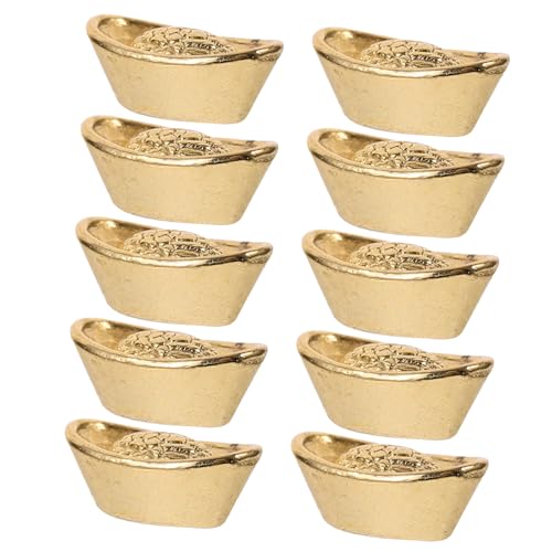Kisangel 20 Stück Miniatur LED Mini-Sachen Ornament winzig Puppe licht an Leve dekorative zã¤UNE eincremehilfe vuelight kleines Hauszubehör Mini-Dekoration -Modelle Papier Golden von Kisangel