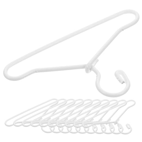 Kisangel 20 Stück Puppenhaus Kleine Doll Clothes Hangers zum Organisieren und Präsentieren von Puppenkleidern Robust und Platzsparend von Kisangel