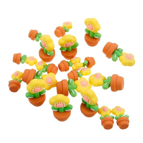 Kisangel 20 Stück Puppenhaus Mini-Blume Winzige Pflanzen Miniatur-puppenhaus Miniatur-Dinge Puppenhaus-Miniatur-blumentöpfe Puppenhaus Mini-kunstblumen Mini-vers-Pflanzen Weiches Gummi von Kisangel