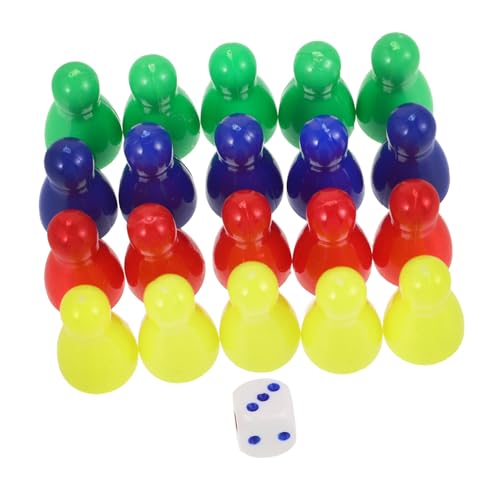 Kisangel 20 Stück Schachfiguren Aus Kunststoff Würfelbecher Aus Kunststoff Spielzubehör Schachbrettzubehör Spielmarken Spielbedarf Schach Ersatzmarken Für Brettspiele Tischmarker von Kisangel
