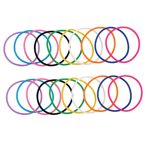 Kisangel 20 Stück Silikonarmband Armbänder klein Herstellung Armreifen Sport für Gelee-Armband geschmeidiges Band armband dekoration Armband Silikon Jelly Armreif Kieselgel von Kisangel
