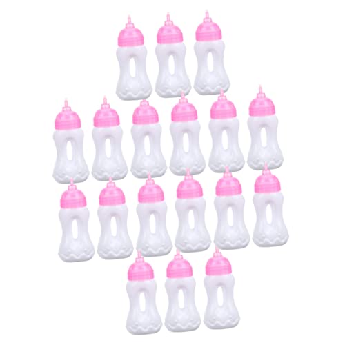 Kisangel 20 Stück Teiliges Babypuppenfläschchen Realistisch Gestaltete Puppenzubehör Flaschen für Mädchen Kreative Spielentwicklung und Shower Partygeschenke von Kisangel