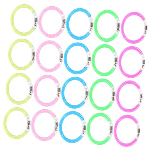 Kisangel 20 Stück Teiliges DIY Neon Armband aus Bruchsicherem Acryl Leuchtende Party Deko mit Bunten Farben Selbst Gestaltbar für Kindergeburtstag Halloween Konzerte und Festivals Kisangel 20 Stück Teiliges DIY Neon Armband aus Bruchsicherem Acryl Leuchtende Party Deko mit Bunten Farben Selbst Gestaltbar für Kindergeburtstag Halloween Konzerte und Festivals von Kisangel