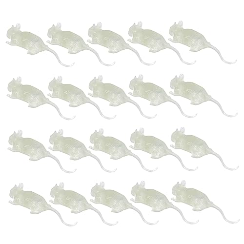 Kisangel 20 Stück Teiliges Halloween Leuchtende Fake Mäuse Realistische Requisiten für Streiche und Deko Gruselige Halloween Party Accessoires Kisangel 20 Stück Teiliges Halloween Leuchtende Fake Mäuse Realistische Requisiten für Streiche und Deko Gruselige Halloween Party Accessoires von Kisangel