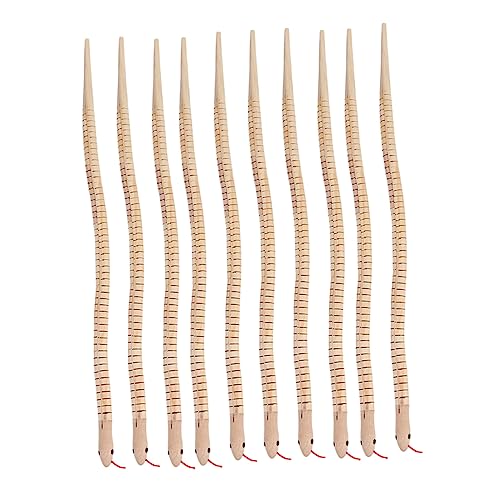 Kisangel 20 Stück Teiliges Holzschlangen Flexible Realistische Schlangenattrappen für Halloween Streiche und Kinderparty Deko Naturbelassen Sicher für Jungen und Mädchen Kisangel 20 Stück Teiliges Holzschlangen Flexible Realistische Schlangenattrappen für Halloween Streiche und Kinderparty Deko Naturbelassen Sicher für Jungen und Mädchen von Kisangel