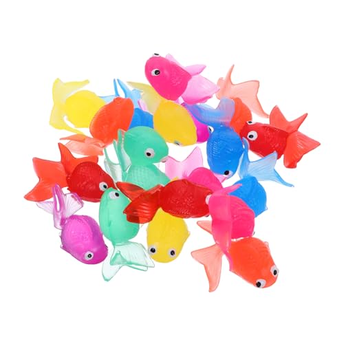 Kisangel 20 Stück Teiliges Lebensechter Bunter Goldfisch aus Umweltfreundlichem TPR Material Schwimmende Aquarium Dekoration Realistische Fischornamente für Tropische Aquarien Langlebig Kisangel 20 Stück Teiliges Lebensechter Bunter Goldfisch aus Umweltfreundlichem TPR Material Schwimmende Aquarium Dekoration Realistische Fischornamente für Tropische Aquarien Langlebig von Kisangel
