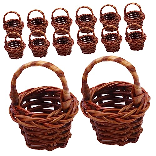 Kisangel 20 Stück Teiliges Mini Geflochtener Korb Handgefertigte Dekoration Spielzeugkorb für Puppenstube und Hochzeiten Vielseitig Einsetzbar für Partys und Bastelprojekte Kisangel 20 Stück Teiliges Mini Geflochtener Korb Handgefertigte Dekoration Spielzeugkorb für Puppenstube und Hochzeiten Vielseitig Einsetzbar für Partys und Bastelprojekte von Kisangel
