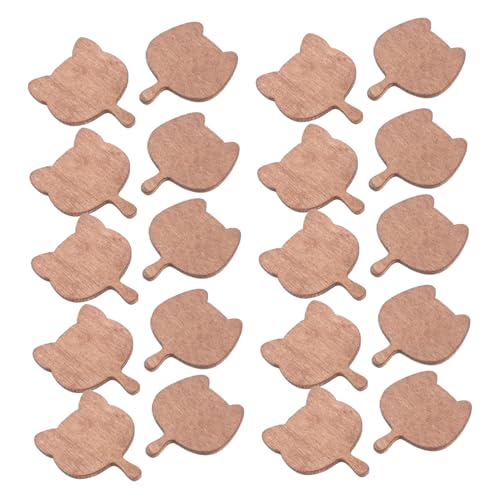 Kisangel 20 Stück Teiliges Mini Holz Schneidebrett für Puppenhausküche Realistische Miniatur Küchenaccessoires aus Holz Kreative Dekoration für Rollenspiele Geburtstags und Themenparty von Kisangel