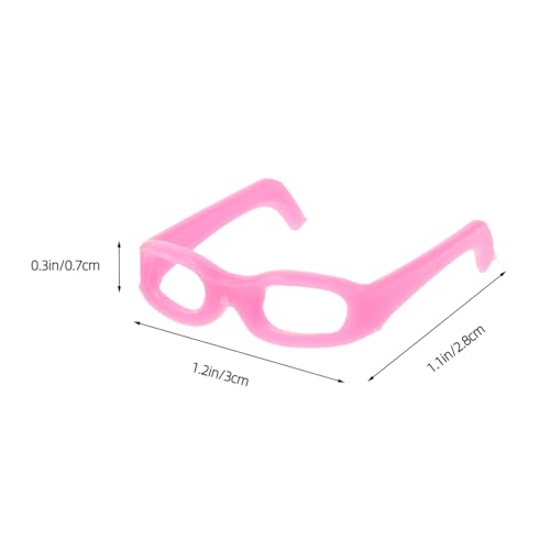 Kisangel 20 Stück Teiliges Mini Puppenhaus Brillenset Bunte Puppen Sonnenbrillen aus Realistische Puppenbrillen Accessoires für DIY Bastelprojekte und Puppendeko Geeignet für Mini Puppen von Kisangel