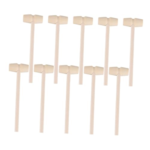 Kisangel 20 Stück Teiliges Mini hämmer aus Robustem Holz Sichere DIY spielzeuge für Kindergarten Kreative Bastelmaterialien und Cake hämmer von Kisangel