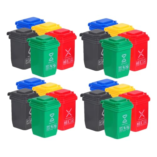 Kisangel 20 Stück Teiliges Mini-mülleimer Deckel Miniatur-mülltonnen für Schreibtisch und Puppenhaus Realistische Kleine Abfalleimer für Desktop Spiel und Lernzwecke Kompakt und Sortierbar Kisangel 20 Stück Teiliges Mini-mülleimer Deckel Miniatur-mülltonnen für Schreibtisch und Puppenhaus Realistische Kleine Abfalleimer für Desktop Spiel und Lernzwecke Kompakt und Sortierbar von Kisangel