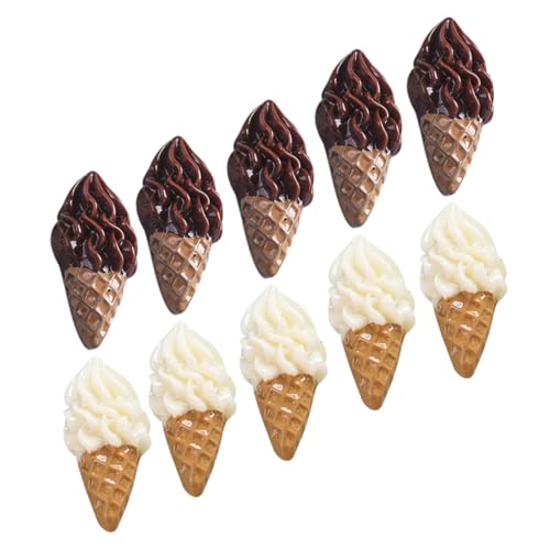 Kisangel 20 Stück Teiliges Miniatur Eiscreme für Puppenhaus Dekoration Lebendige Farben Realistische Mini Haus Accessoires für Micro Landschaft Warmes Design für Mini Haus Gestaltung von Kisangel