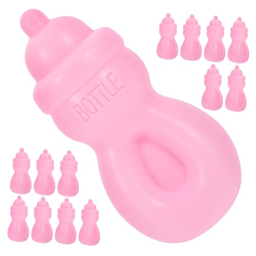 Kisangel 20 Stück Teiliges Puppenflaschenset Babyflaschen Simulation Milch Saft Flaschen Puppenzubehör für Rollenspiel und Puppenhaus Dekoration von Kisangel