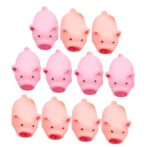 Kisangel 20 Stück Teiliges Quietsche Schweinchen Bunte Squeeze Toys aus Hochwertigem Kunststoff Langlebig und Formbeständig als Farm Party Mitgebsel und Stressabbau für Erwachsene von Kisangel