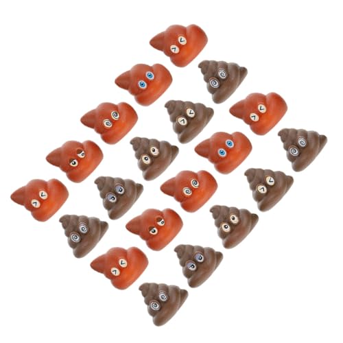 Kisangel 20 Stück Teiliges Realistische Imitation Poop Spielzeuge für Partys Stressabbau Kinderspiele und Streiche Lustige Partydekorationen von Kisangel
