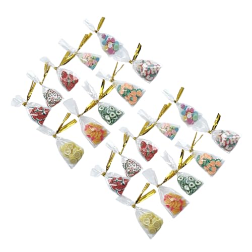 Kisangel 20 Stück Teiliges Süßigkeiten für Puppenhäuser Realistische Dekoration und DIY Dessert für Kreative Mini Szenen von Kisangel
