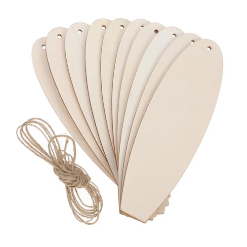Kisangel 20 Stück Teiliges Surfboard Holz Unvollendete DIY Anhänger für Stranddekoration Kreative Ornamente für Wände Türen und Partys Geschenkidee für Freunde und Familie von Kisangel