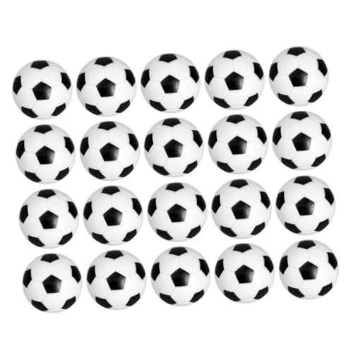 Kisangel 20 Stück Teiliges Tischfußball Ersatzball Resin Robust und Verschleißfest Kompatibel mit Standard Tischkicker Langlebiges Fußballspiel Zubehör für Unterhaltsame Spielrunden von Kisangel