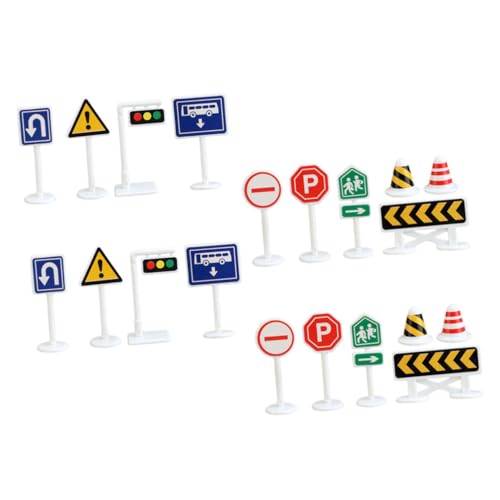 Kisangel 20 Stück Teiliges Verkehrsschilder für Realistische Mini Straßenschilder zum Lernen von Verkehrsregeln Kompakt und Leicht zu Verstauen für Kreatives Kisangel 20 Stück Teiliges Verkehrsschilder für Realistische Mini Straßenschilder zum Lernen von Verkehrsregeln Kompakt und Leicht zu Verstauen für Kreatives von Kisangel